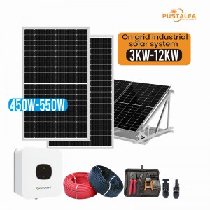 Sistem Panel Surya Pada Grid 3kw 5kw 10kw 15kw Sistem Energi Surya Fase Tunggal