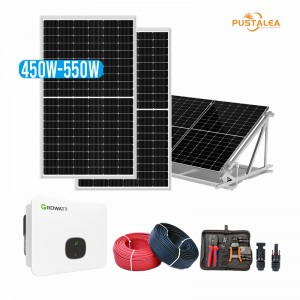 Sistem Panel Surya Pada Grid 5kw 10kw 20kw Sistem Energi Surya Tiga Fasa